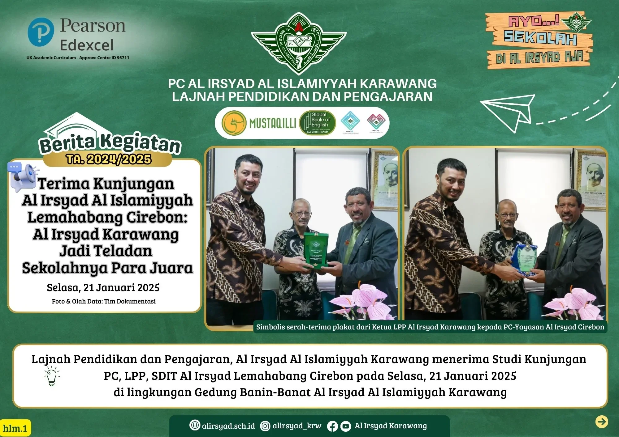 Inspiratif! Studi Kunjungan SDIT Al Irsyad Cirebon ke Al Irsyad Karawang Perkuat Sinergi dan Inovasi Pendidikan